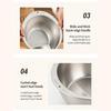 Rice Washer Strainer Slanted Bottom Mesh Container Stainless Garlic Grater Dish Set for Kitchen Household Ginger Scallion