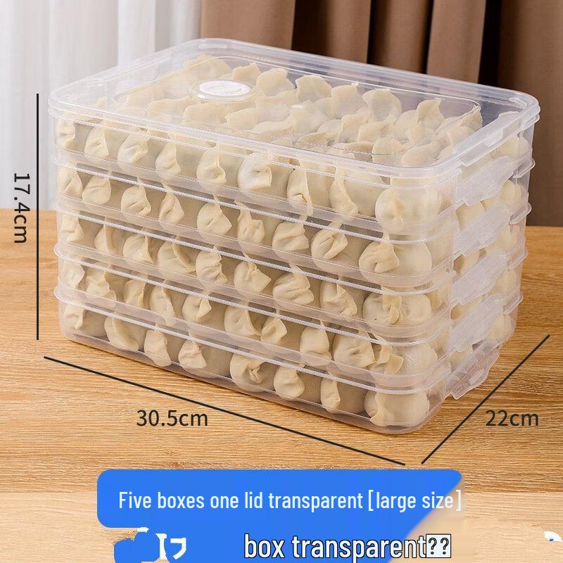 ZISIZ Multi-Layer Dumpling & Food Storage Container