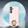 Cute Mokey G-GeorGes Curious Luxury Black Phone Case For Samsung Galaxy S23 S24 S25 Ultra S22 Plus S21