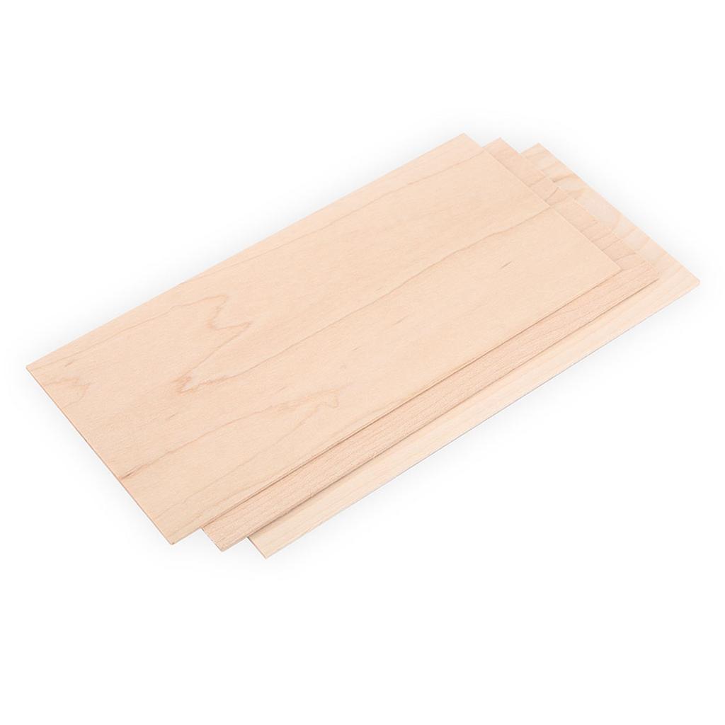 3Pcs Maple Guitar Head Veneer Plate Headplate DIY Replacement Part for Luthiers