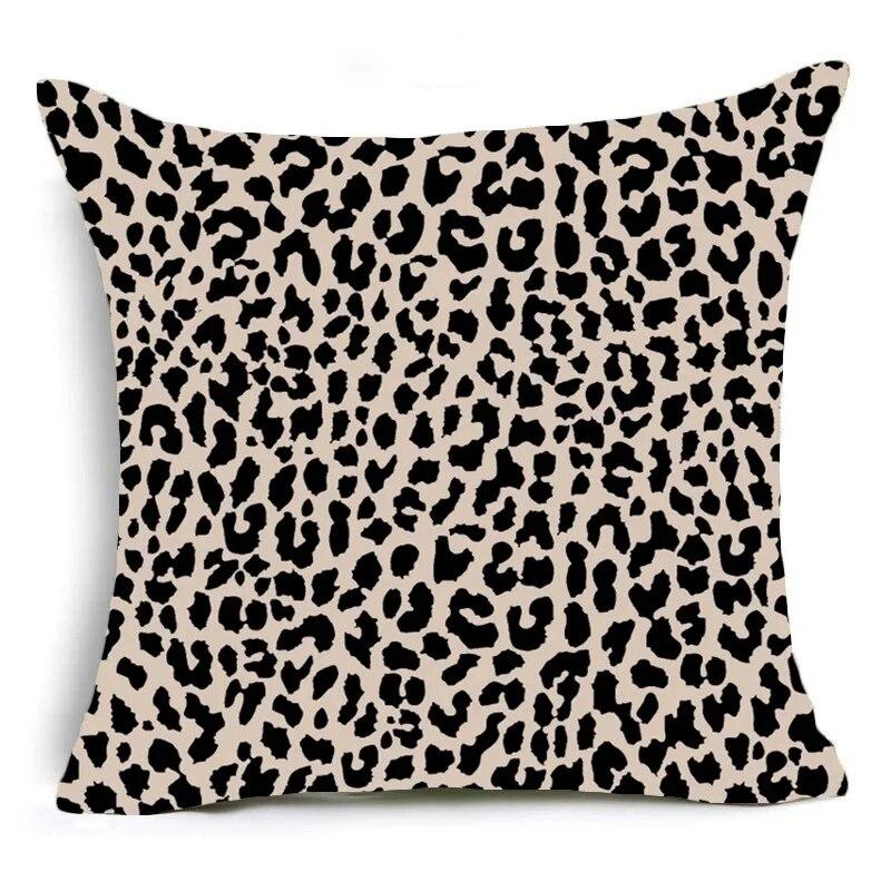 Animal Leopard Snake Zebra Tiger Print Pattern Cushion Cover Home Living Room Sofa Decoration Square Pillow Pillow Cover
