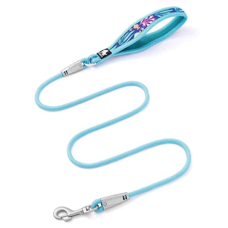 Truelove-Floral Printing Pet Leash Neoprene-Padded Handle Leash Small Medium Dog Safety Enjoyable Walking Experience