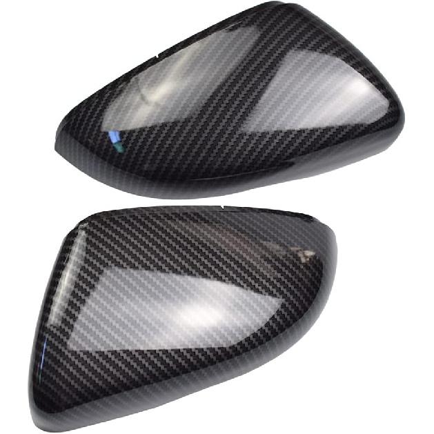 Hacreyatu Rearview Mirror Cover Left Right Side Mirror Covers Caps Compatible with VW Golf 6 GTI MK6 2009-2014 Door Wing Mirrors case tools Trim