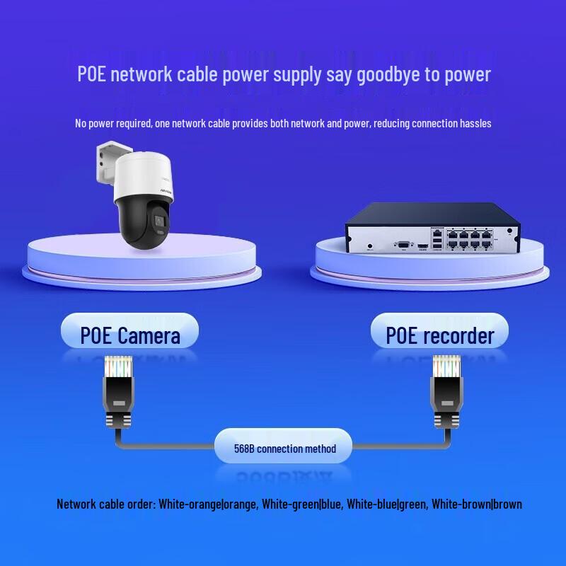 Telecamera di Sicurezza Smart PTZ PoE HIKVISION con Visione Notturna a Doppio Spettro/Full-Color a 360° e Audio Bidirezionale Spina CN (adattatore incluso)