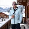 Men's Winter Cotton Padded Jacket for Outdoor Hiking and Mountaineering Sports