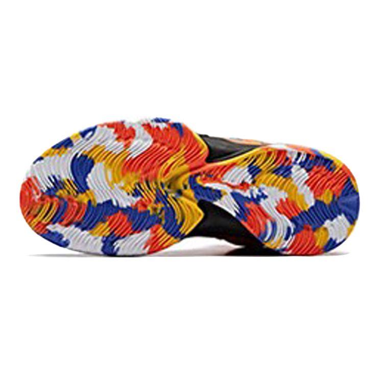 Anta Kids Fire Wheel Trendy Comfortable Wear-Resistant High-Top Basketball Shoes Kids basketball shoes Black Orange 31941102-3