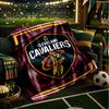 football Cavaliers Logo Blanket Lightweight Flannel Bedding Blanket Perfect for Travel, Camping, Living Rooms, Offices, Sofas, Fan Christmas gift