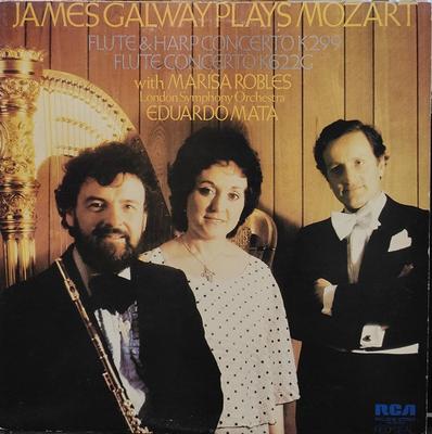 Płyta LP JAMES GALWAY GRA MOZARTA, MARISA R - Koncert na flet i harfę K299 / Flet RVC2238 RCA RED SEAL 1979 Japonia Obi Klasyczna Używana