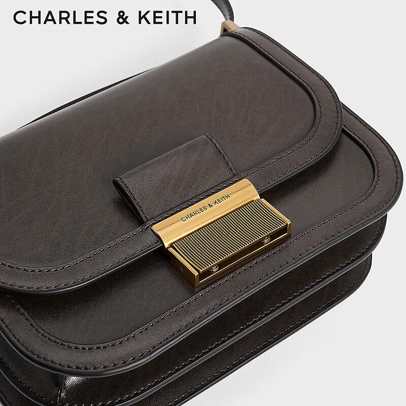 CHARLES & KEITH Retro Flap Shoulder Bag