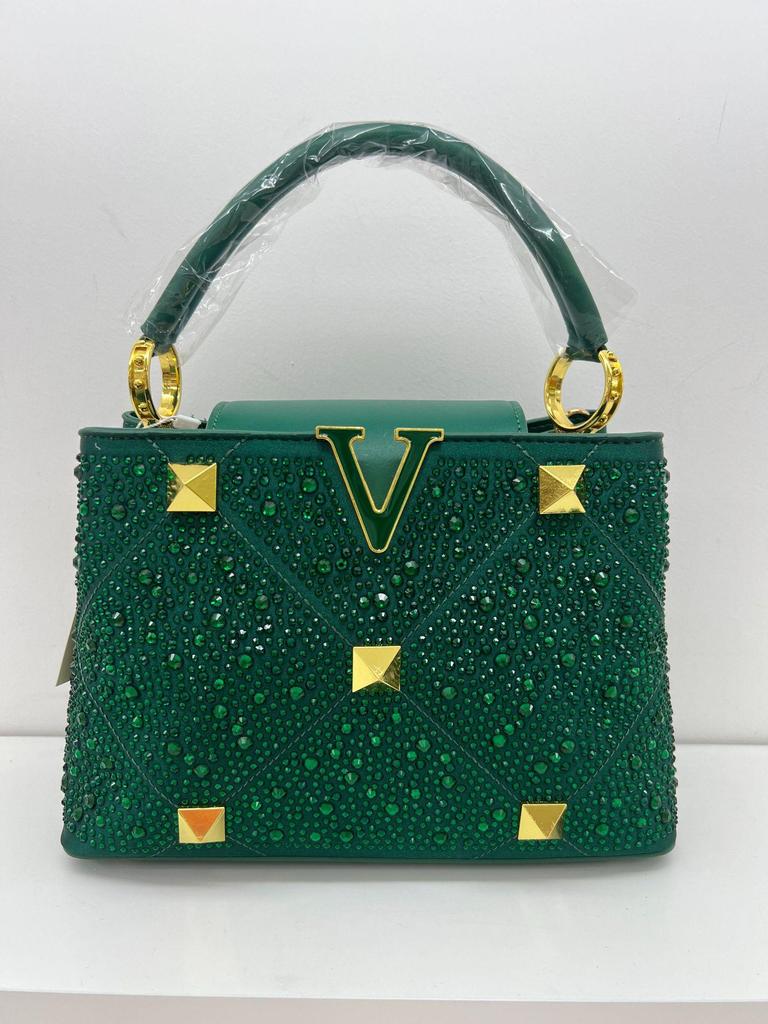 2025 Elegante Flip Diamond Damen Handtasche und Schultertasche