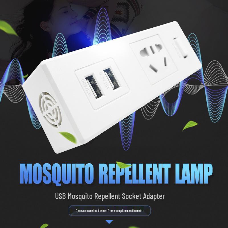 Multi-functional Mosquito Repellent Travel Charger with USB Outlet Adapter TOUKOO