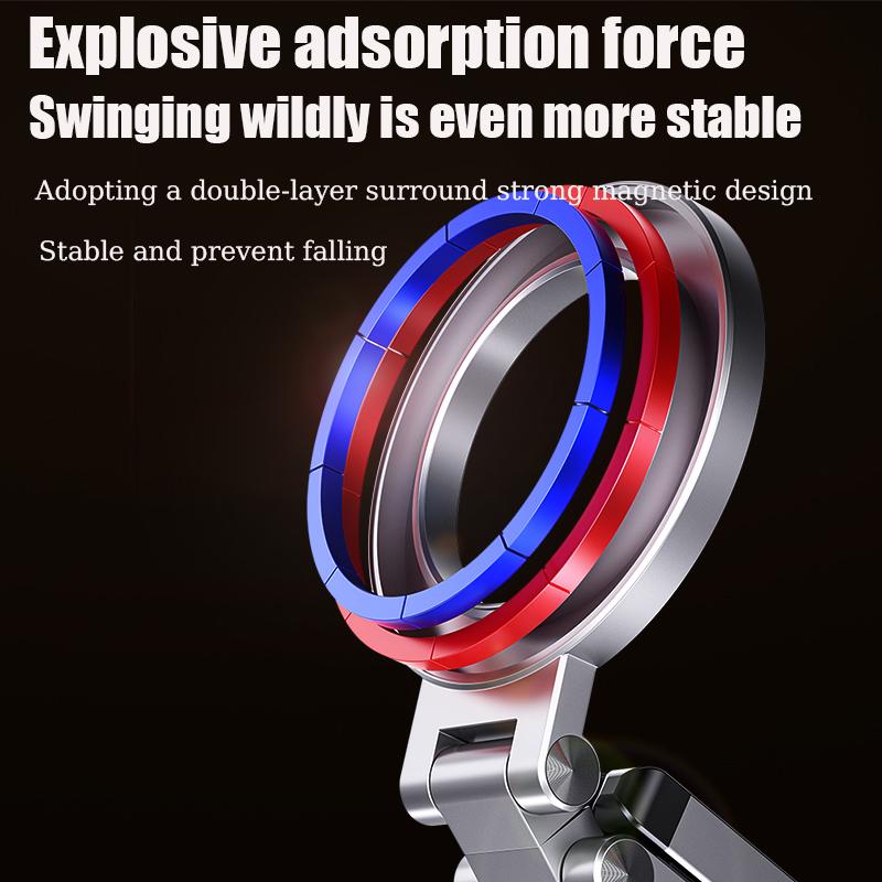 New Portable Folding Metal Magnetic Multifunctional Phone Bracket/360°and 180°Rotation Universal Adjustment/For Any Phone Holder