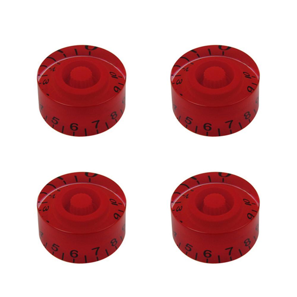 FLEOR 4PCS Guitar Knobs Speed Control Knobs 18-Splines For LP Style Electric Guitar Parts,13 Colors Available