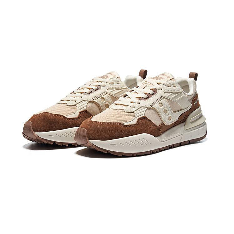 Saucony Shadow 5000 Versatile Comfortable Non-Slip Durable Lightweight Low-Top Casual Running Shoes Unisex sneaker Beige Brown S79037-8