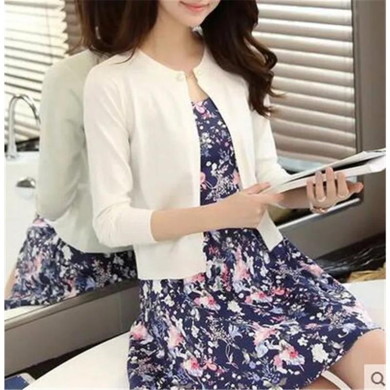 Fashion Women Sweater Cardigan Thin Outerwear Short Short Design Sweater Long Sleeve Small Cape Blusa Feminina