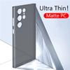 Ultra-Dünne Matte Harte Kunststoffhülle Für Samsung Galaxy S24 S23 S22 Ultra Plus Glänzende Haut Durchsichtig Stoßfest Funda
