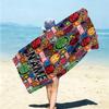 Personalized Captain America's Shield Beach Towel Microfiber Beach Towel Thin Absorbent for Beach Swimming Yoga Bath Sports. 091064