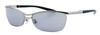 FEEL LIFE EYE WEAR Fashion Metal and Nylon UV Case Stylish FI2002 Matte x Light Men's Sunglasses, Frame, Protection, Included, (Silver Smoke)