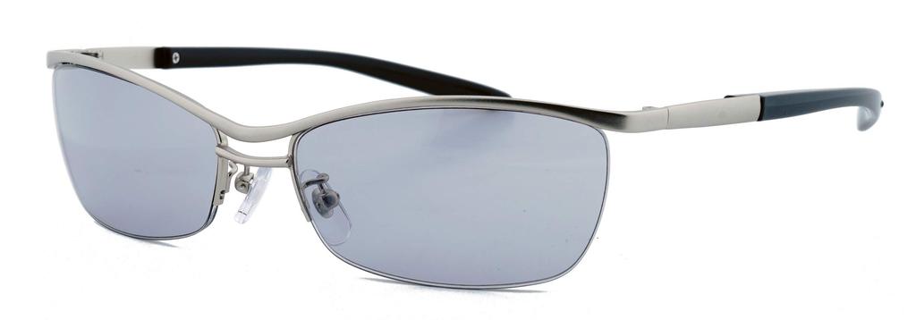 FEEL LIFE EYE WEAR Fashion Metal and Nylon UV Case Stylish FI2002 Matte x Light Men's Sunglasses, Frame, Protection, Included, (Silver Smoke)