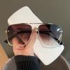 Occhiali da Sole Doppia Barra Retro Uomo Donna Lenti Sfumate Montatura Grande Occhiali da Sole UV400 per Guidare Viaggio Occhiali alla Moda Occhiali da Sole Pilot