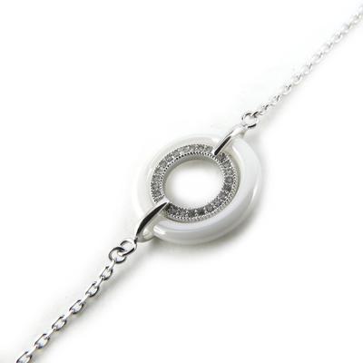 [N1074] - Silver Bracelet 'Sissi' Silver White