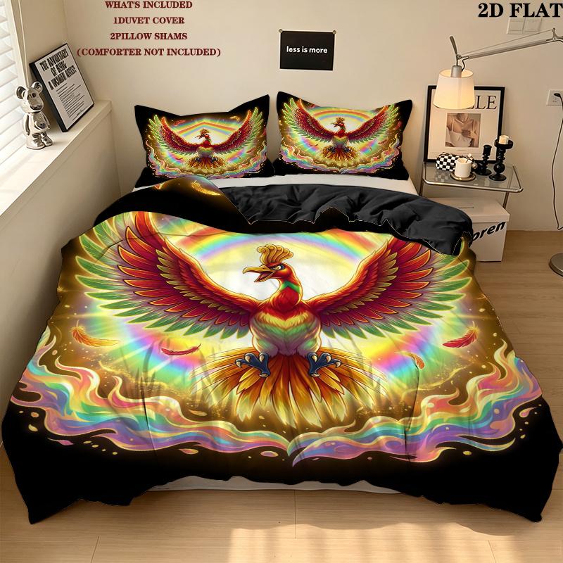 Pokmon Pattern Bedding Quilt Set Quilt Cover Pillowcase Home Birthday Gift(1 * duvet cover + 2 * pillowcase, without core)