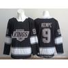 Los Angeles Kings Geborduurde Hockey Jersey Mannen Vrouwen Unisex IJshockey Fan Kleding Zwart Wit Streetwear Stijl
