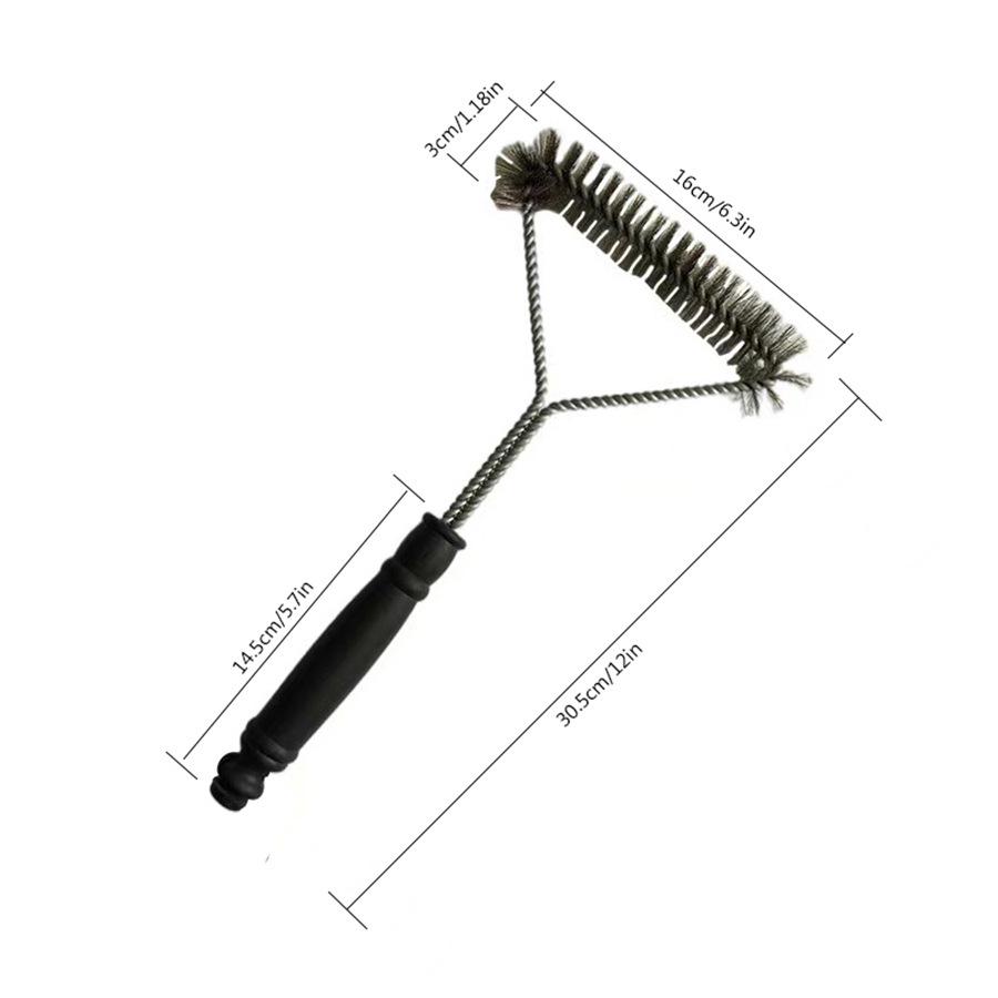 Large & Small Stainless Steel BBQ Grill Wire Cleaning Brushes for Racks & Grills