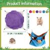 6 Pcs 3 Layers Rat Hammock Pet Cage Small Animal Hanging Hammock Ferret Cage Accessories Ferret Bed for Guinea Pig Squirrel Rat Chinchilla Sleeping