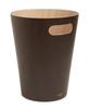 Umbra Woodrow Lidless Wooden Trash Natural Solid Stylish Light Espresso Can, Round, Pail, Can, Dustbin, Bentwood, Wood, Design, 7.5L,