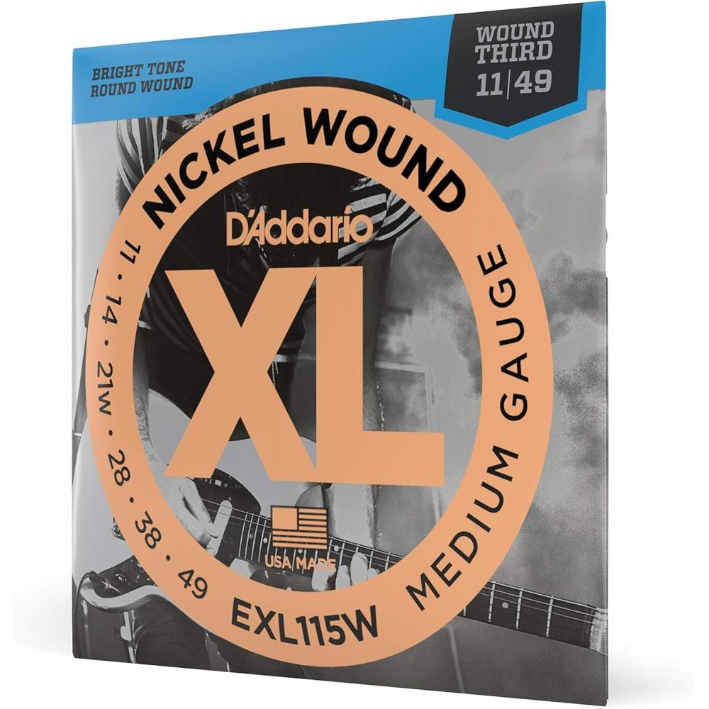 D aDDario Xl Никелевые Струны для Электрогитары .011 .049 3 шт.