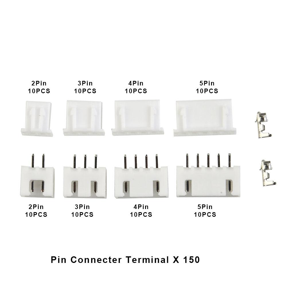 Terminal 230 Teile/schachtel Männlich Weiblich Kit Nylon + Verzinnte Kupfer Stecker Weiß