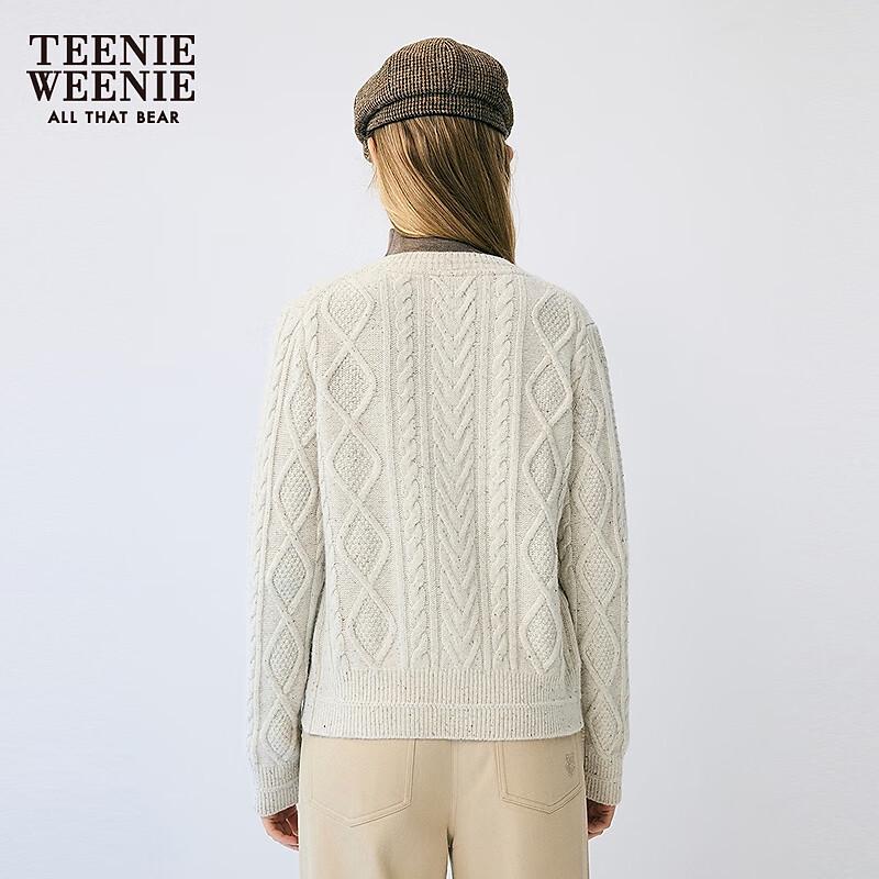 Teenie Weenie Women's Little Bear Jacquard Knit Cardigan