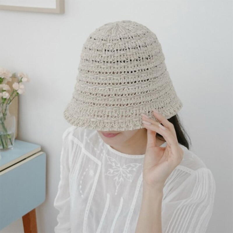 

Women s Summer Bucket Hat with Slit Ribbon C8262_Oatmeal