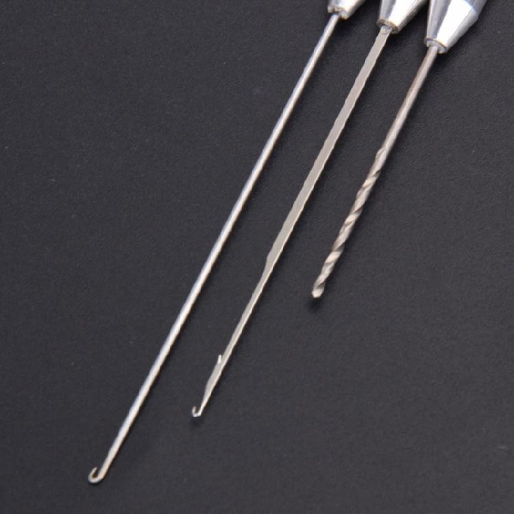 3 in1 Fishing Baits Needle Fish Drill Splicing Hook Baits Making Fishing Tool
