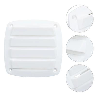 Plastic Square Vent Cover Retrofit 8.5/13cm Boat Air Vent Water Outlet Accessories Louvered Vents Ventilation System