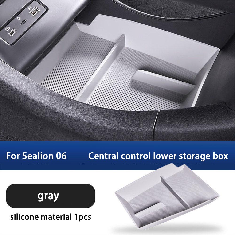 For BYD Sea Lion 06 EV/DM-I Central Control Lower TPE/ABS/Silicone Storage Box Storage Box Interior Supplies Accessories