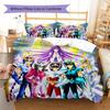 Saint Seiya Pattern Bedding Quilt Set Quilt Cover Pillowcase Home Decoration Birthday Gift (1 * Duvet Cover + 2 * Pillowcase, Without Core)