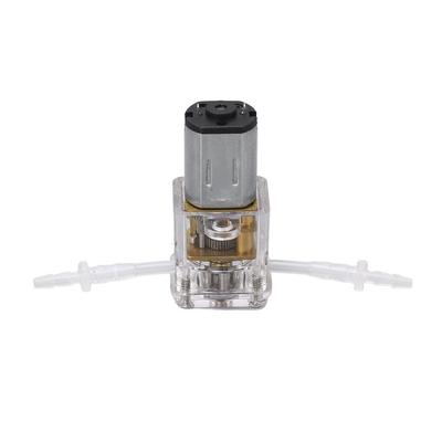 Mini Peristaltic Pump Transparent Shell 1ml Min Flow 0.001m Lift Liquid Dosing Pump for Beauty Medical Instrument 6V