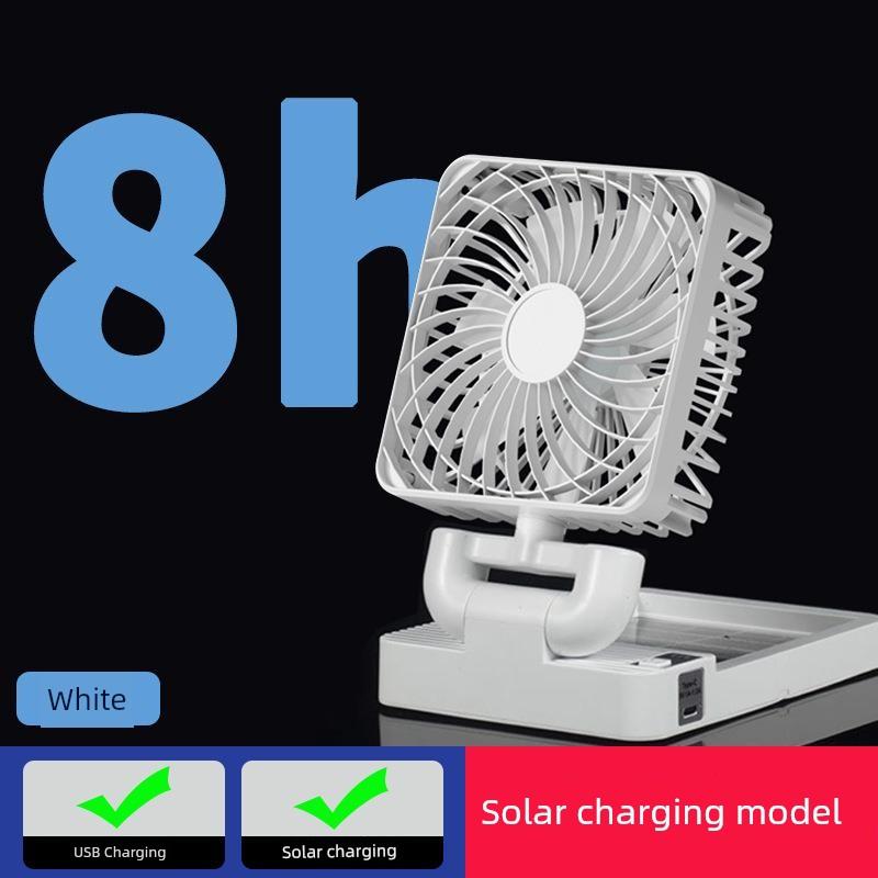 New Mini Fan Portable 5V Truck USB Universal Interface Dual-Head Solar-Powered Car Fan