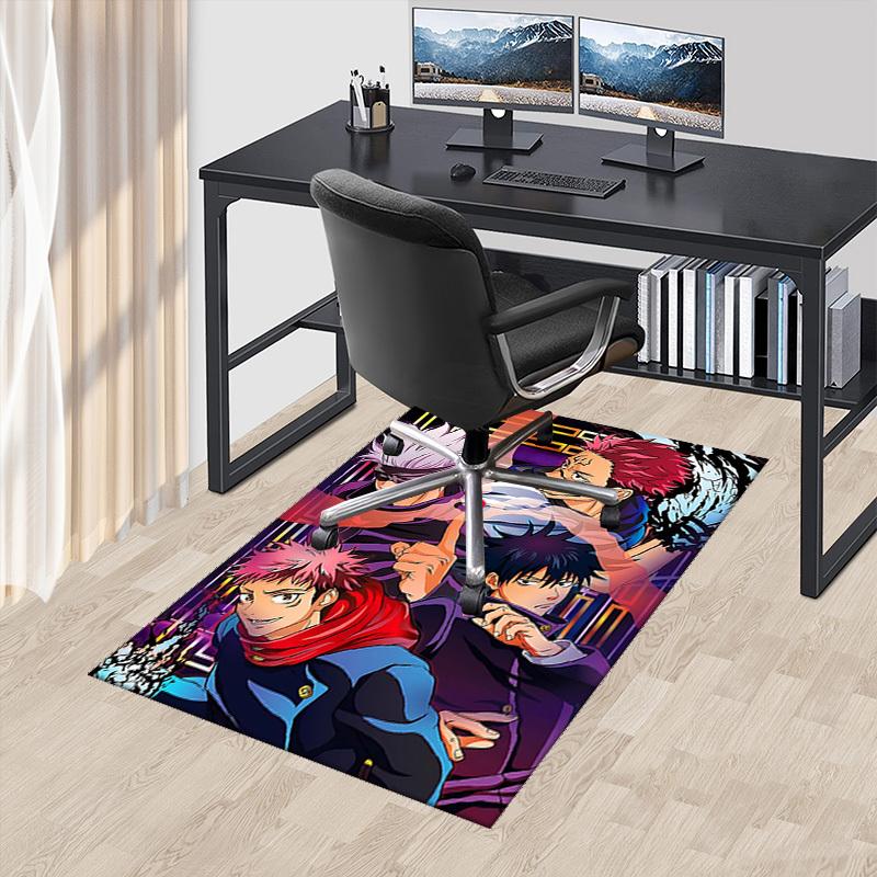 

1pc Anime Cartoon Design Jujutsu Kaisen Chair Mat - Non-Slip Carpet for Office, Home Decor, Living Room, Bedroom, Game Room - Perfect Gift for Anime L 60cm by 90cm