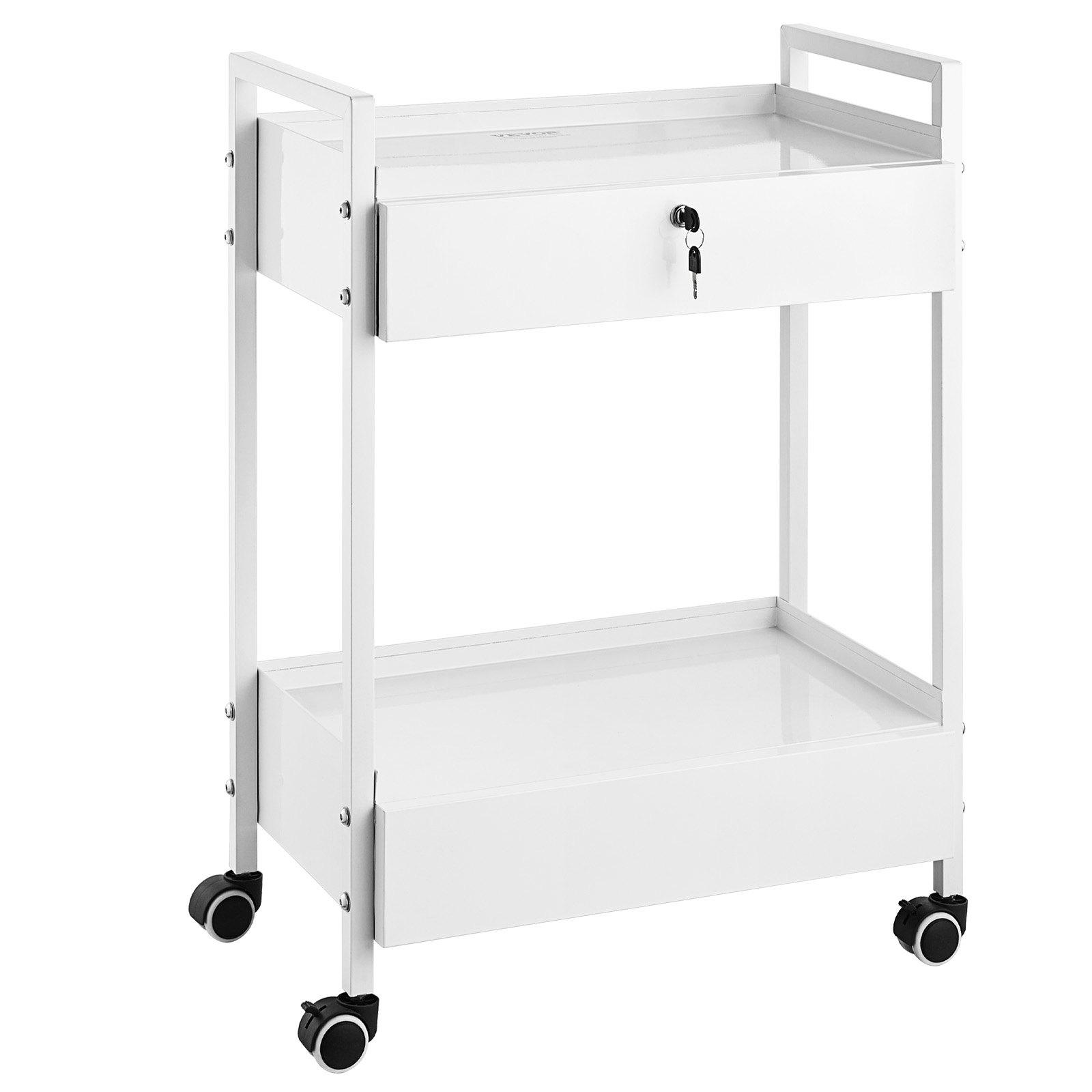 VEVOR laboratorijas ratiņi, 2 līmeņu nerūsējošā