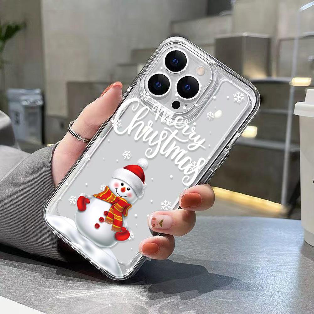Christmas Phone Case for iPhone 11 13 XR 15 Pro Max 12 16 Pro Max for iPhone 14 7 8 Plus XS Max Samsung A15 A55 A05 Redmi 12 13C 13 Huawei Mate 30 40
