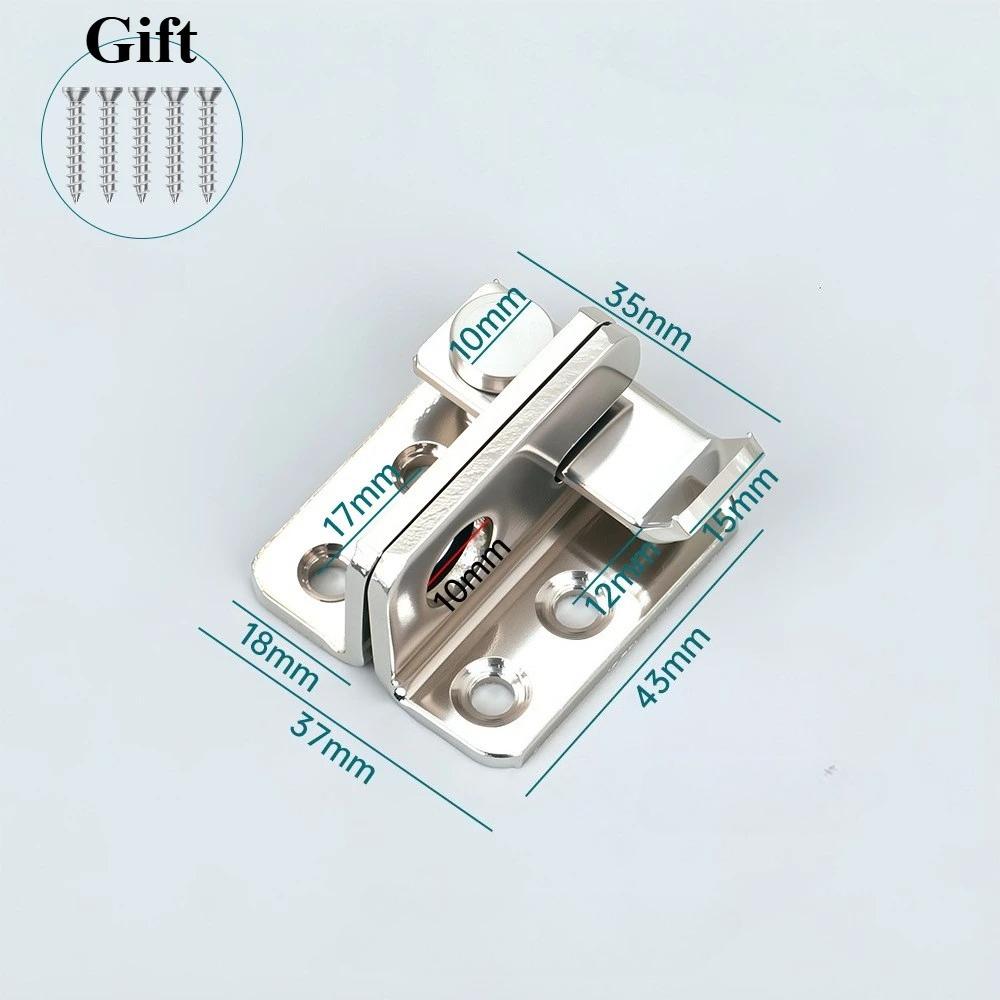 

Stainless Steel Cabinet Lock Heavy Duty Drawer Latch Security Door Lock Child Proof Safety Latch for Wardrobe Furniture