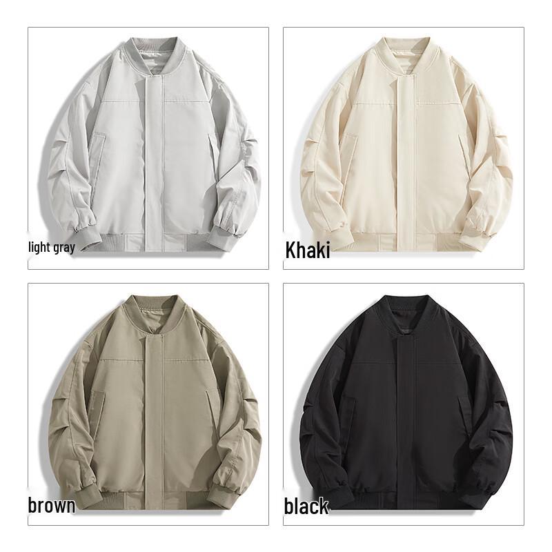 MaoRen Men's Spring Autumn Casual Baseball Jacket