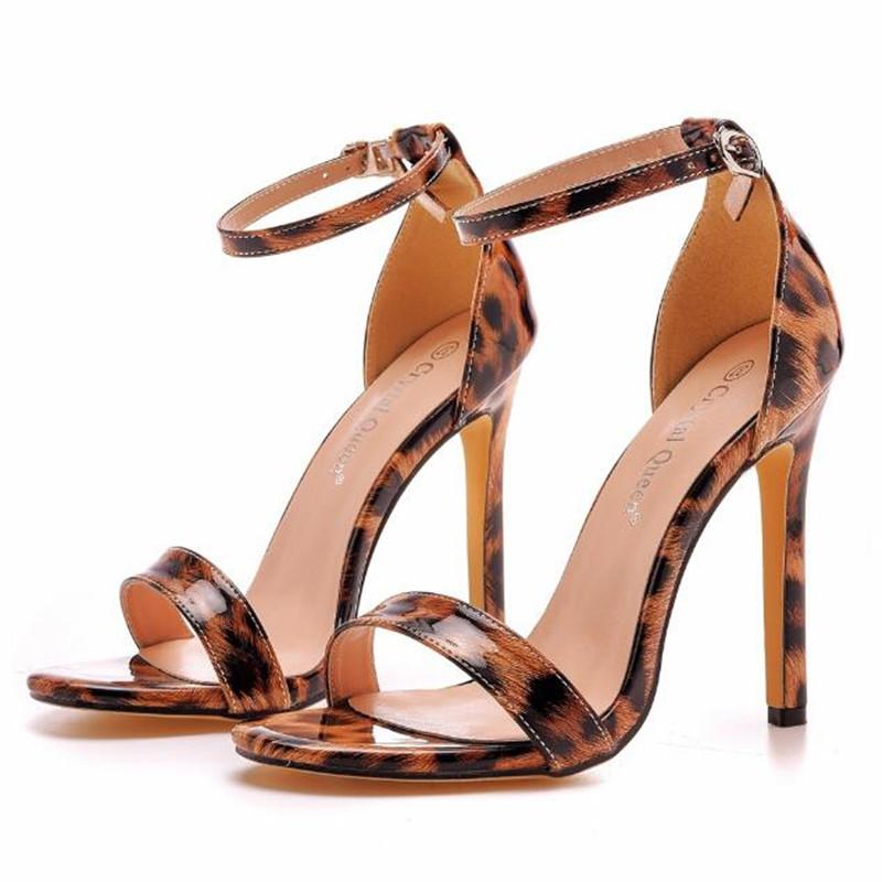 Tacchi Alti Sexy Donna Décolleté Pelle Verniciata Tacco a Spillo 11CM Scarpe da Festa Tacchi Donna Sandali Donna Estivi Open Toe 35-46