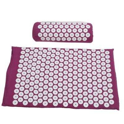 Acupressure Mat Pillow Set Massage Pad Mat Bag for Body Muscle Relaxation Stress Reduction