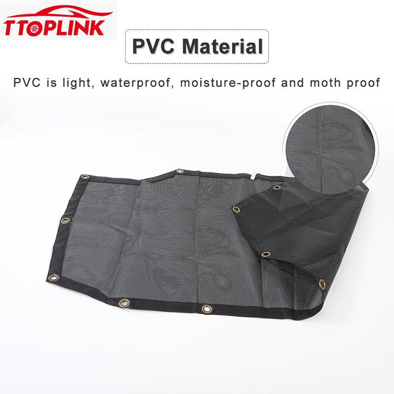 Car Roof Sunshade Sun Protection Thermal Insulation PVC Mesh Exterior Accessories Fit for Jeep Wrangler JL 2018 Up 4 Door