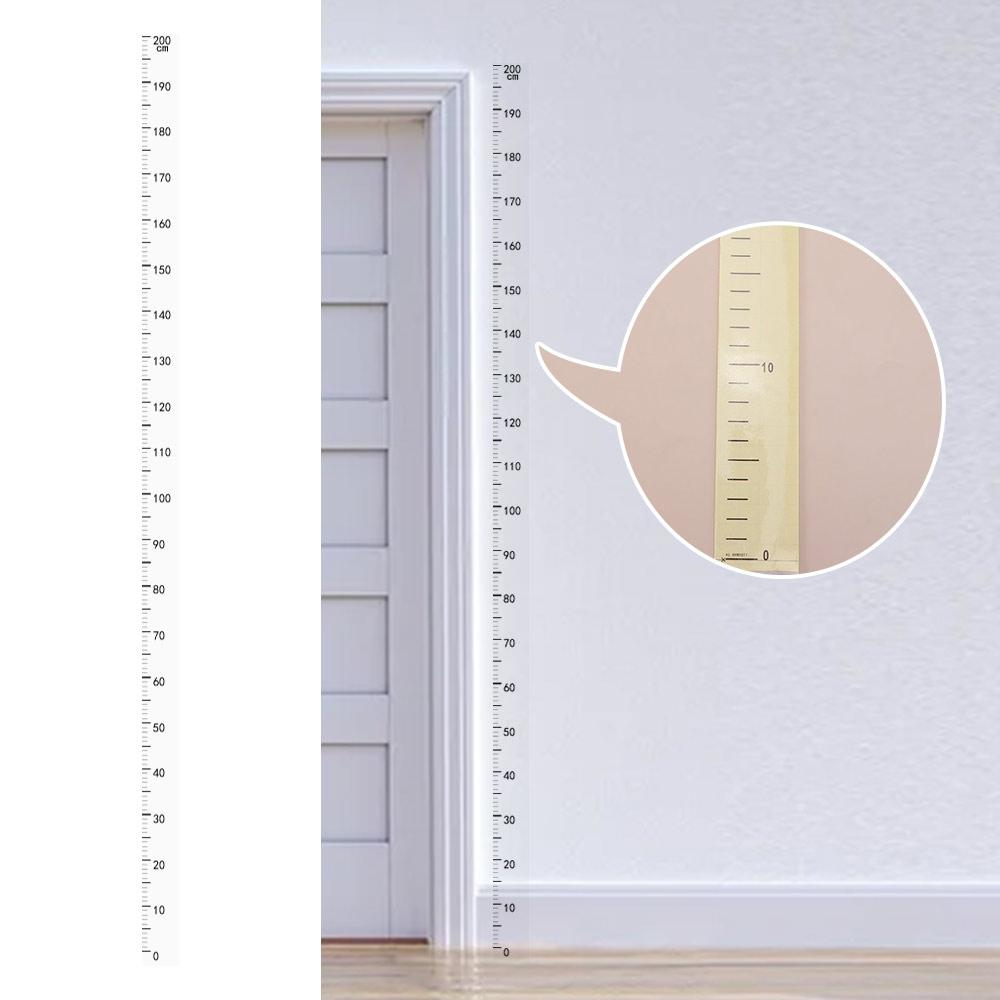 2-Meter Height Growth Chart Transparent Measuring Ruler Living Room