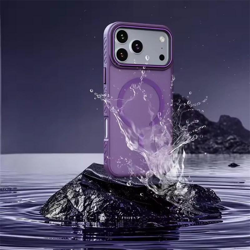 Frosted Matte Translucent Magnetic Phone Case For 17 Air 17 16 15 14 13 Pro Max For Magsafe Wireless Charge Shockproof Cover